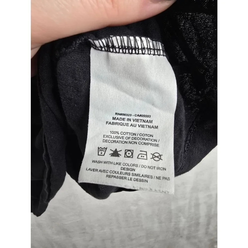 3/$25 Nike Graphic Tee Black Multicolor Swoosh Logo T-Shirt Mens Small